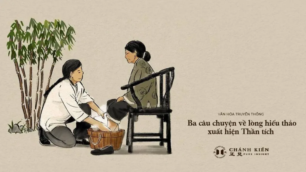Ba câu chuyện về lòng hiếu thảo xuất hiện Thần tích
